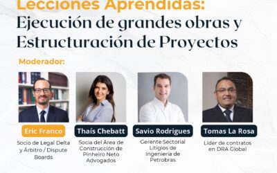 Lecciones Aprendidas:  Ejecución de grandes obras y  Estructuración de Proyectos