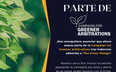 Somos Parte De Campaign for Greener Arbitrations: The Green Pledge